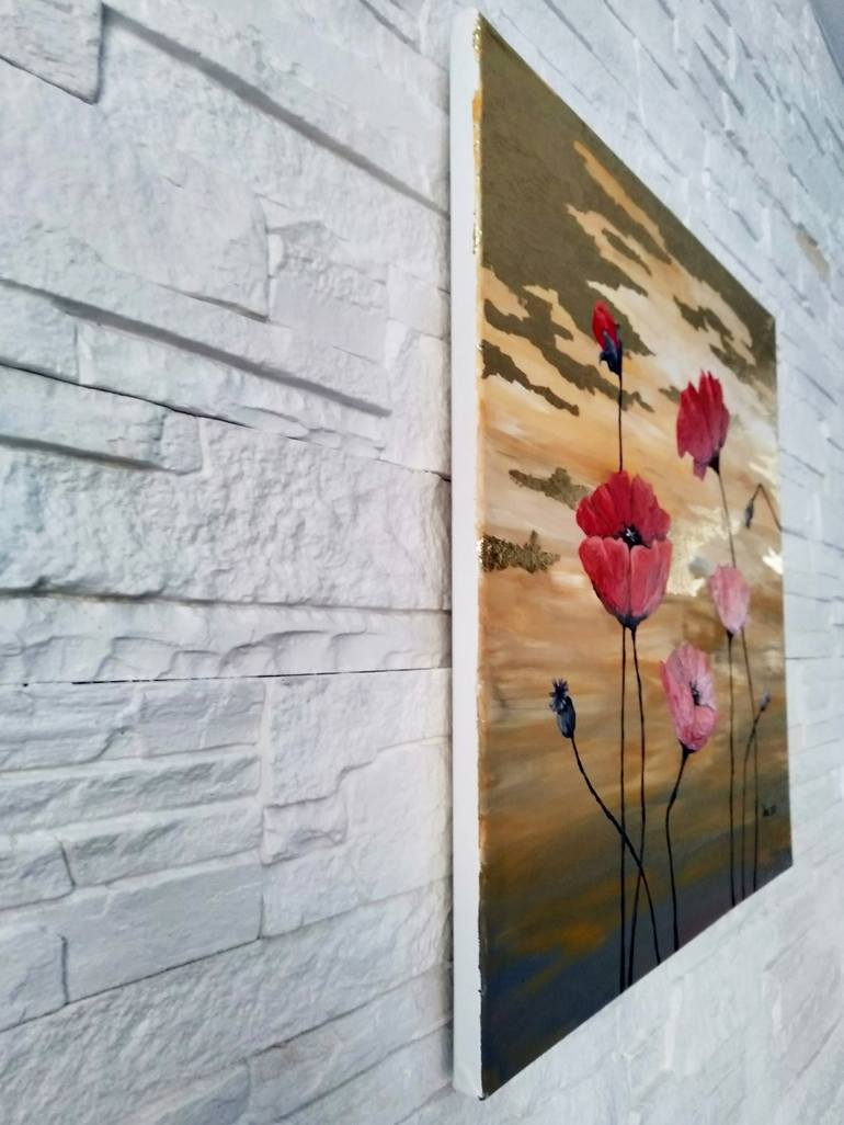 Original Modern Floral Painting by Olga Moiseeva