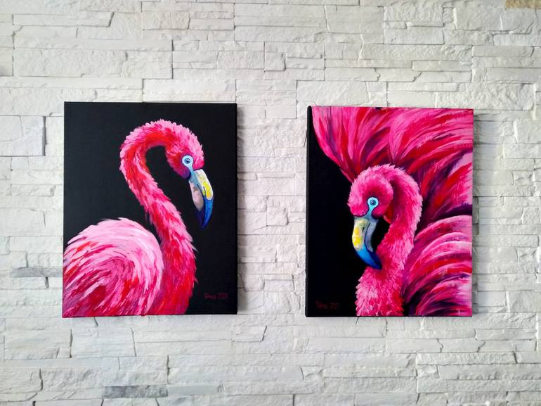 Original Modern Animal Painting by Olga Moiseeva