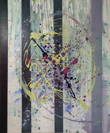 Original Abstract Expressionism Abstract Painting by Tommi Selander
