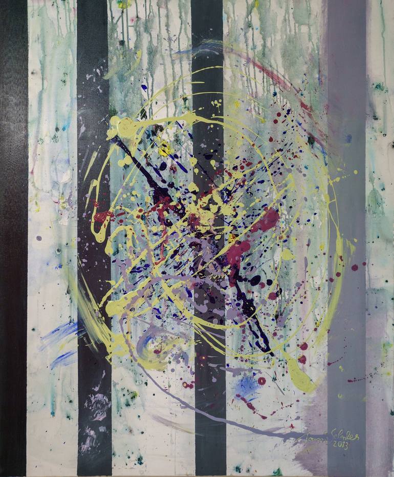 Abstract Shapes & Uniform Lines Painting by Tommi Selander | Saatchi Art