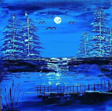 easy night scene paintings