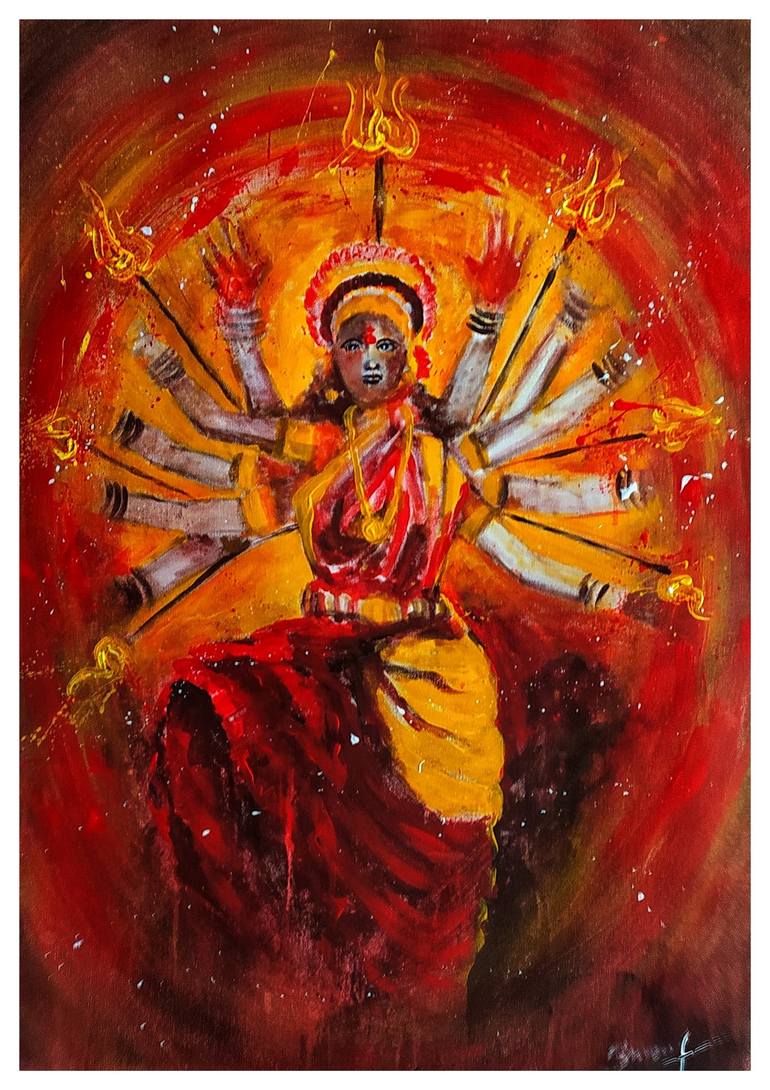 Maa Durga Painting