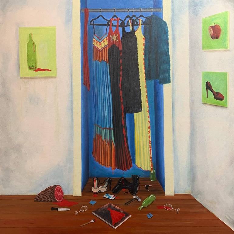 Original Documentary Fashion Painting by Tracy Ditolla