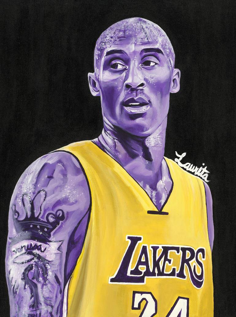 Mamba Mentality Painting by Laura Crockett | Saatchi Art