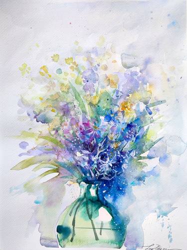 Print of Floral Paintings by Leyla Zhunus