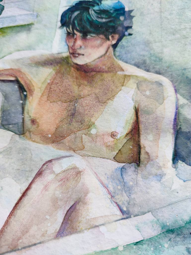 Original Nude Painting by Leyla Zhunus