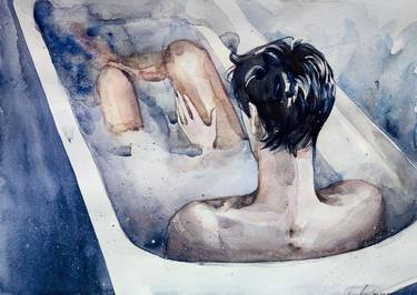 Original Realism Erotic Paintings by Leyla Zhunus