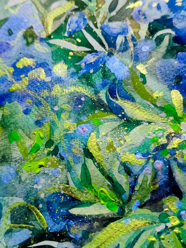 Original Contemporary Floral Painting by Leyla Zhunus