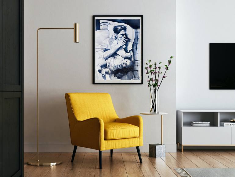 Original Contemporary Love Painting by Leyla Zhunus
