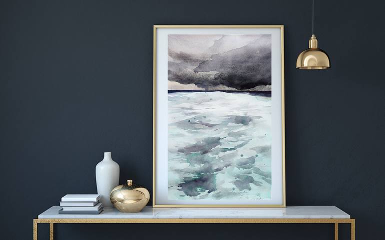 Original Contemporary Seascape Painting by Leyla Zhunus