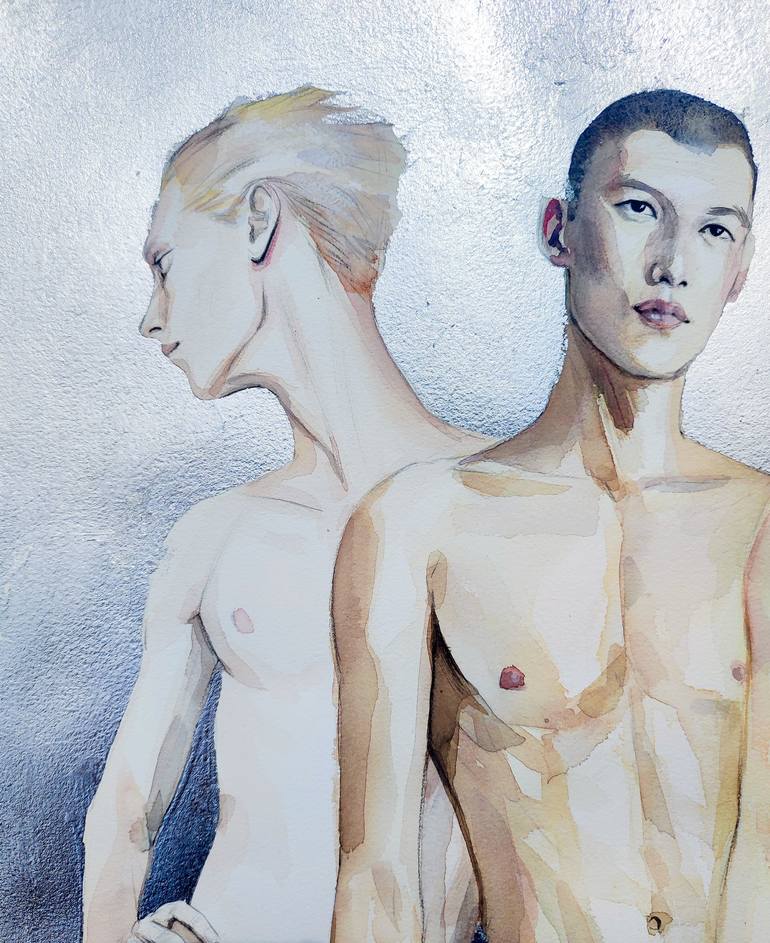 Original Conceptual Erotic Painting by Leyla Zhunus