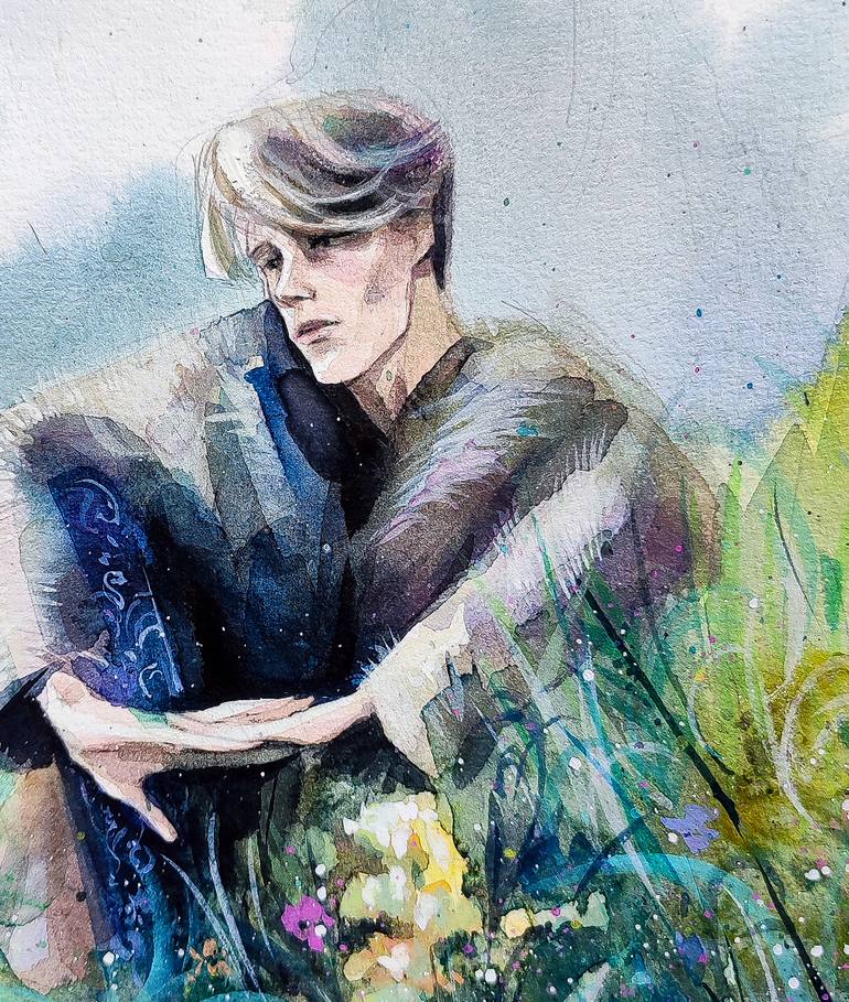 Original Contemporary Men Painting by Leyla Zhunus