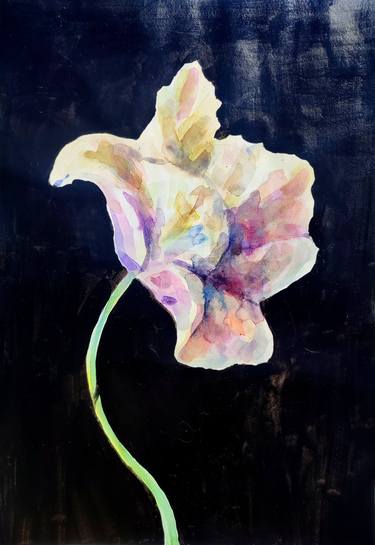 Original Abstract Floral Paintings by Leyla Zhunus