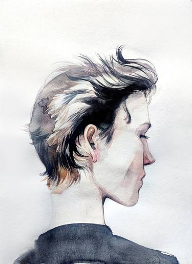 Original Contemporary Men Painting by Leyla Zhunus