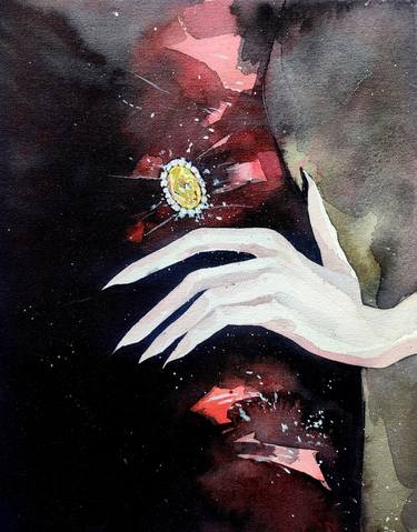Original Impressionism Fashion Painting by Leyla Zhunus