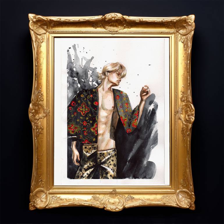 Original Romanticism Body Painting by Leyla Zhunus