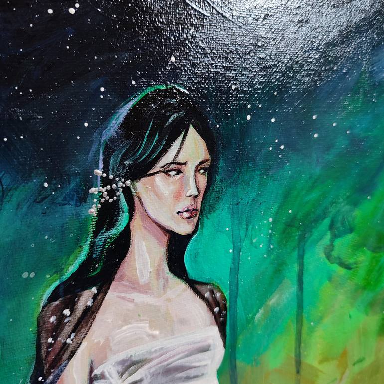 Original Figurative Fantasy Painting by Leyla Zhunus