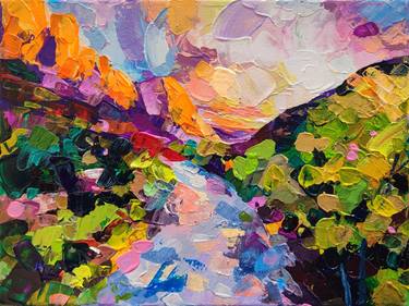 Print of Abstract Travel Paintings by Leyla Zhunus