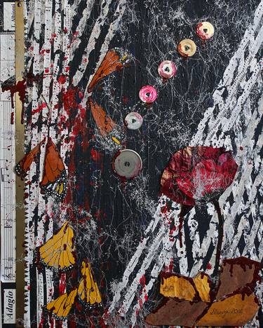 Print of Abstract Expressionism Music Collage by Stanza Widen