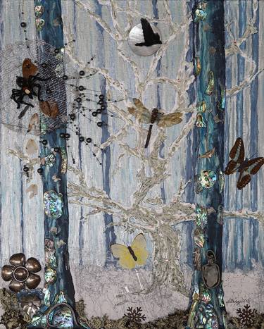 Print of Abstract Expressionism Tree Collage by Stanza Widen