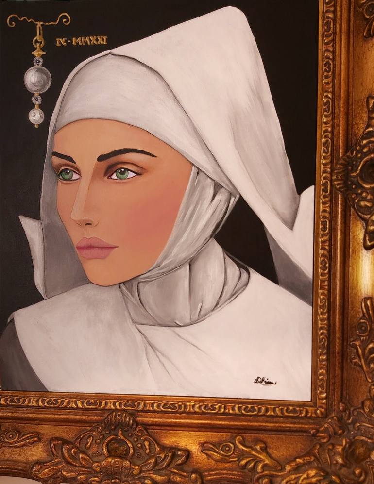 Original Fine Art Portrait Painting by Leandra Thiem