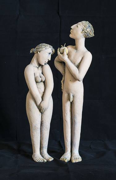 Saatchi Art Artist Sergej Luzewitsch; Sculpture, “Adam und Eva” #art