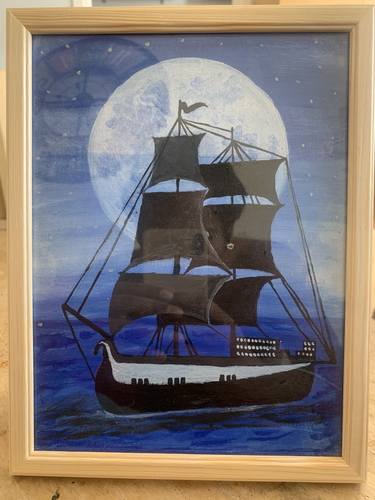 Print of Fine Art Ship Paintings by Godwin alexander