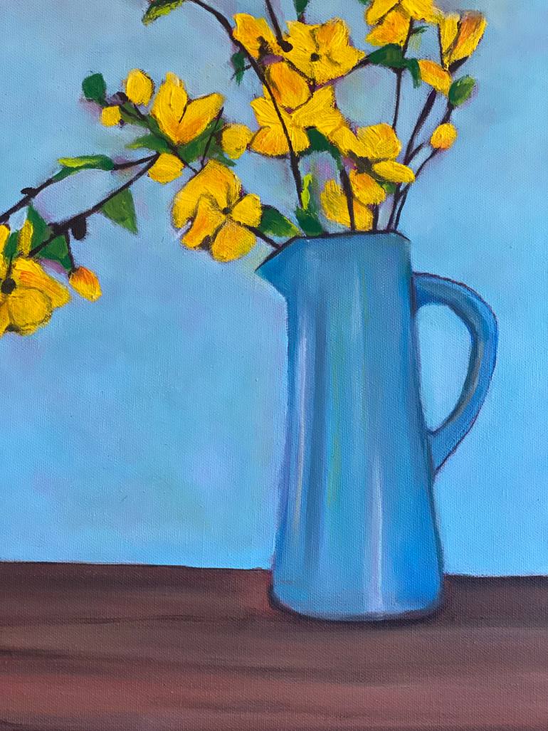 Original Abstract Still Life Painting by Zahra Hosseini