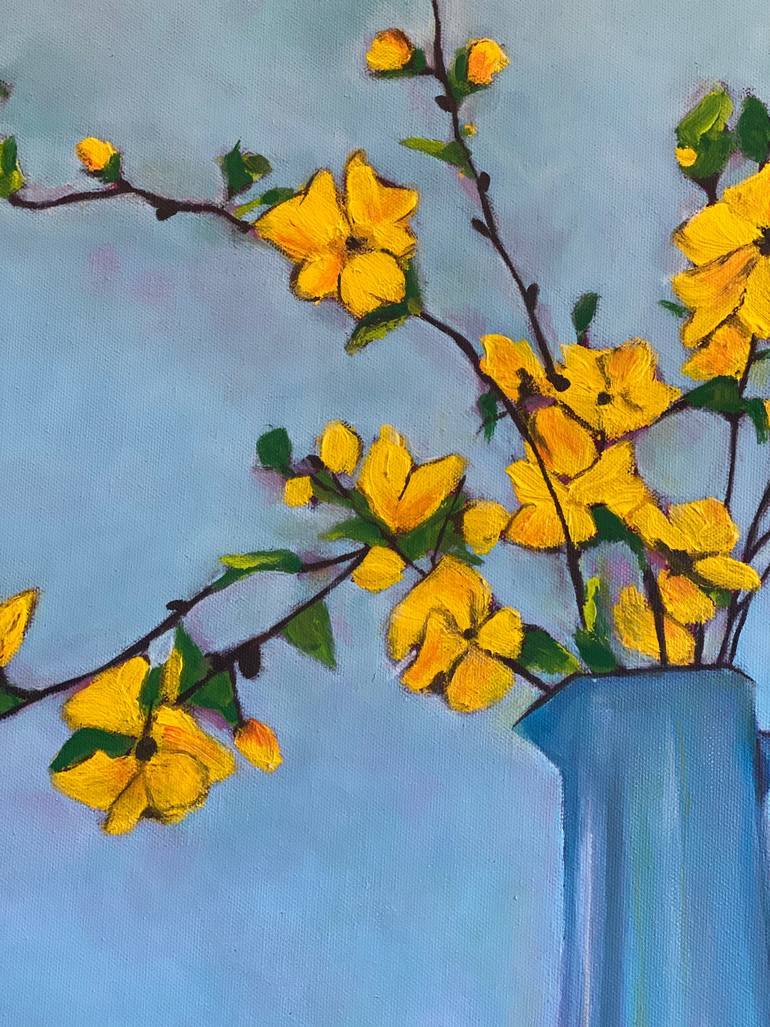 Original Abstract Still Life Painting by Zahra Hosseini