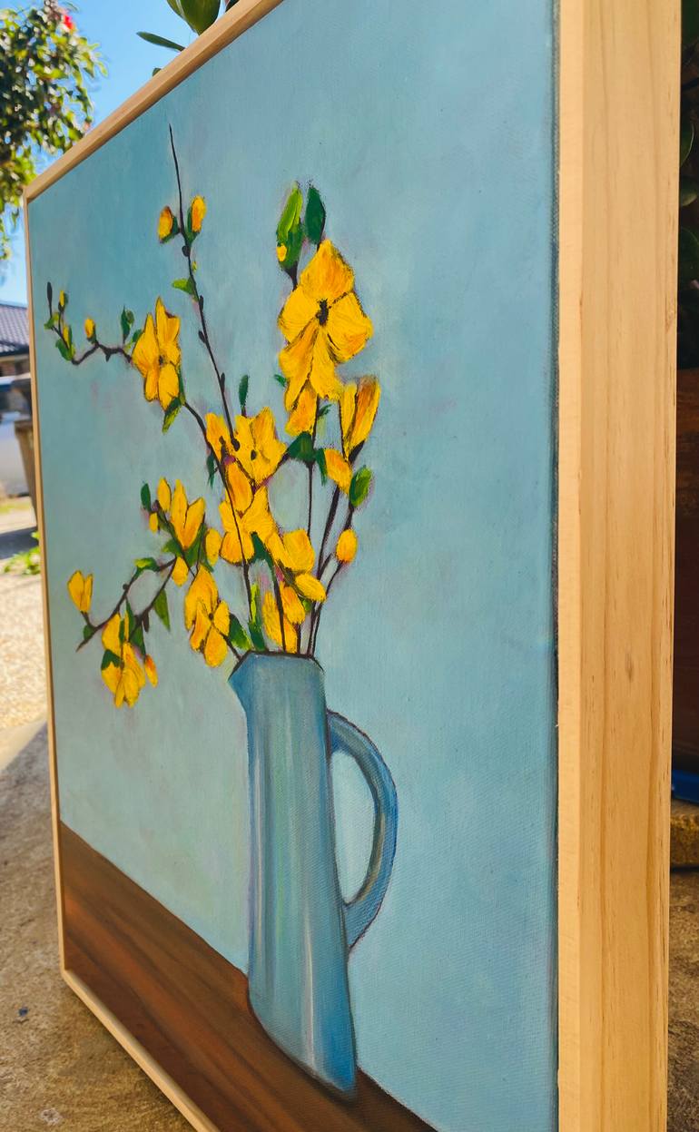 Original Abstract Still Life Painting by Zahra Hosseini