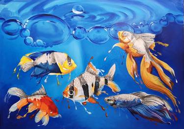 Print of Fish Paintings by Stan Florin