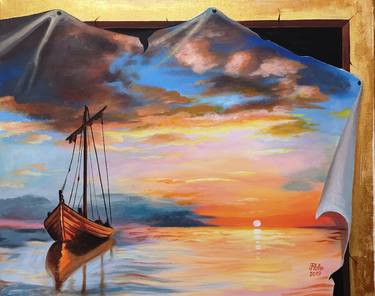 Print of Fine Art Sailboat Paintings by Stan Florin