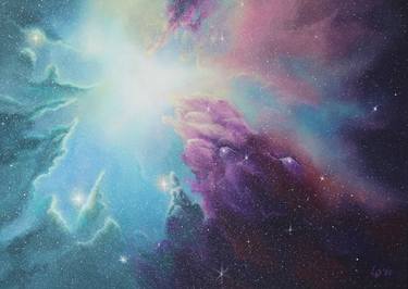 Original Outer Space Paintings by Lucy Sodel