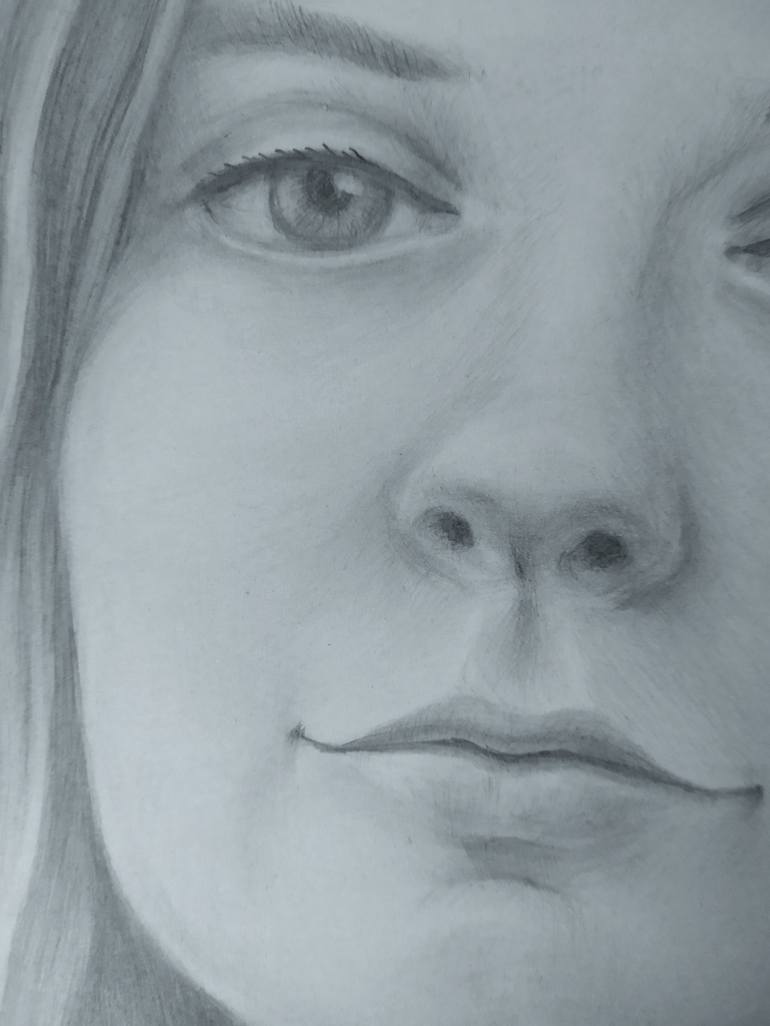 Original Figurative Portrait Drawing by Lucy Sodel