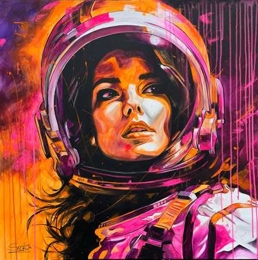 Original Outer Space Paintings by Sabrina Seck
