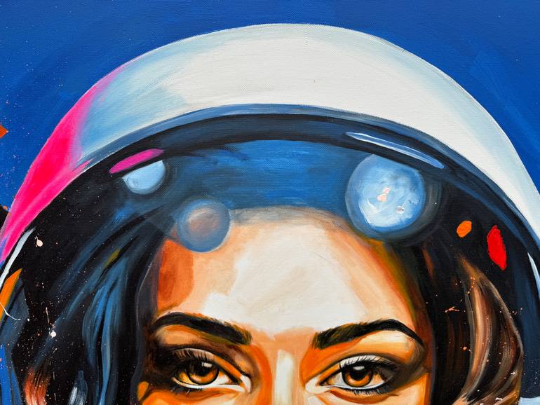 Original Abstract Expressionism Outer Space Painting by Sabrina Seck