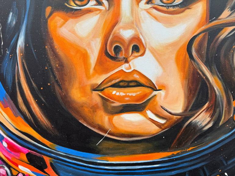 Original Abstract Expressionism Outer Space Painting by Sabrina Seck