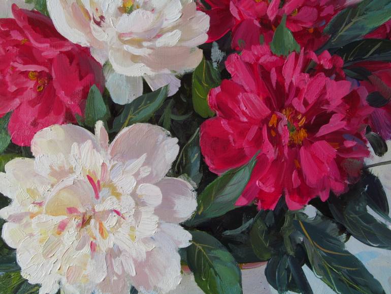 Original Impressionism Floral Painting by Oleg Boyko