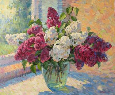 Print of Impressionism Floral Paintings by Oleg Boyko