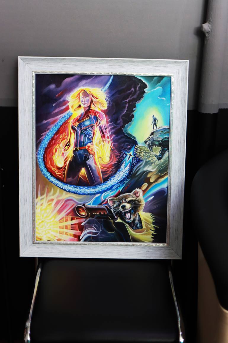 Original Expressionism Cinema Painting by Vladislav Ciuprun