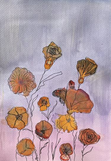 Print of Botanic Mixed Media by Agnes Papp