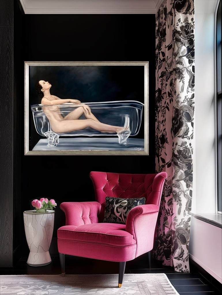 Original Classicism Women Painting by Kinga Sokol