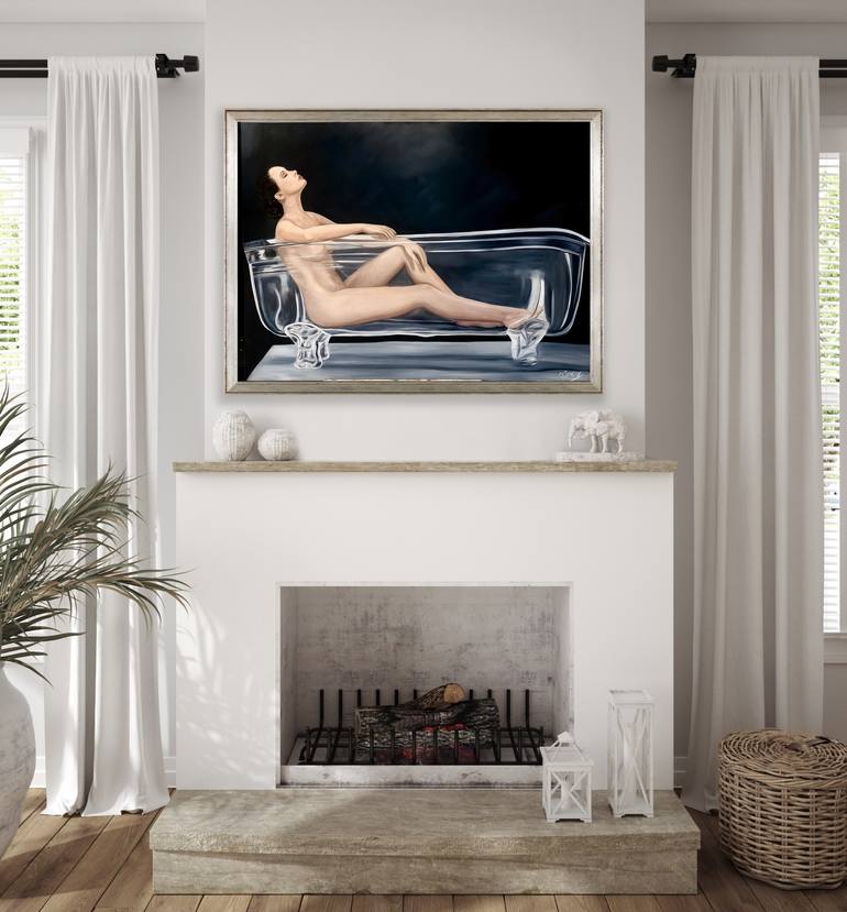 Original Classicism Women Painting by Kinga Sokol
