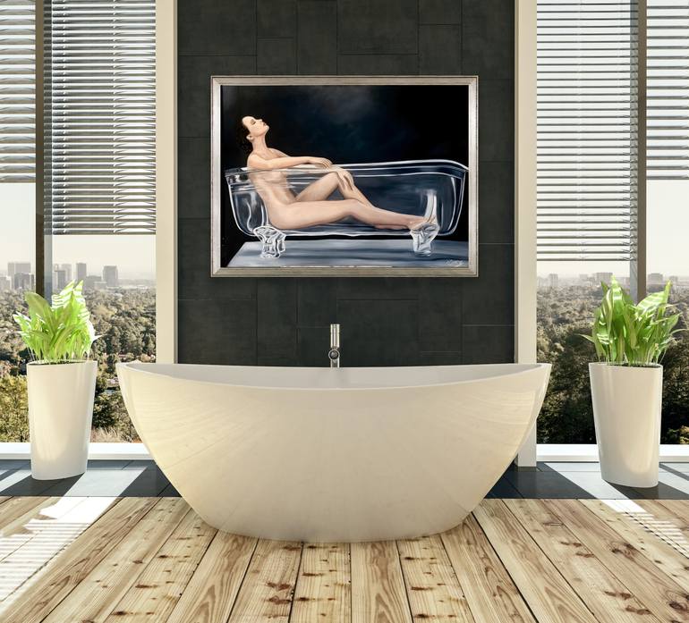 Original Classicism Women Painting by Kinga Sokol