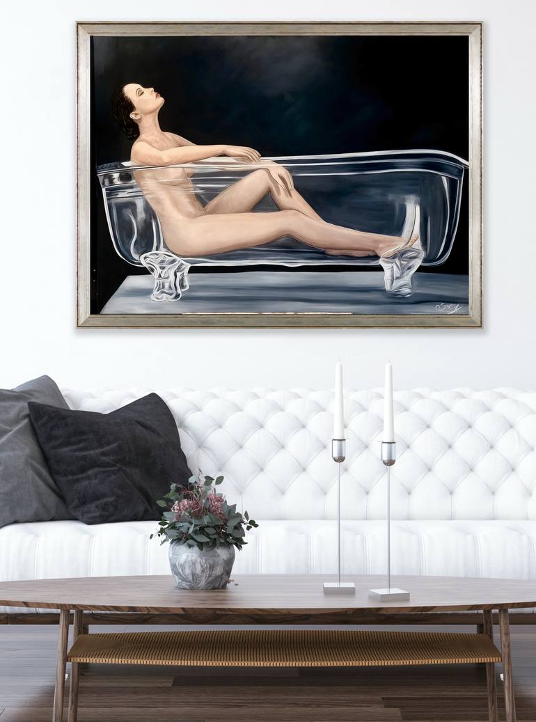 Original Classicism Women Painting by Kinga Sokol