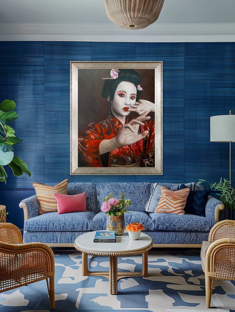 Original Art Nouveau Women Painting by Kinga Sokol