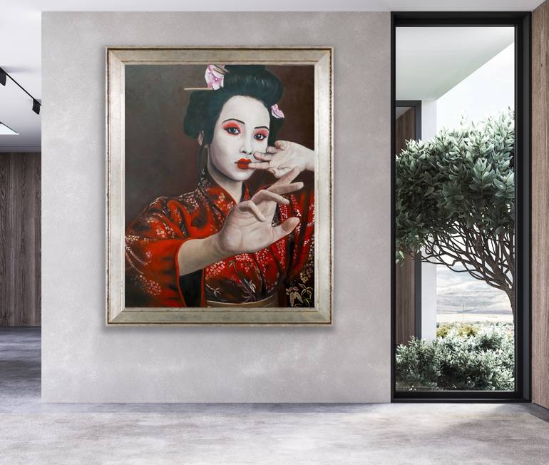 Original Art Nouveau Women Painting by Kinga Sokol