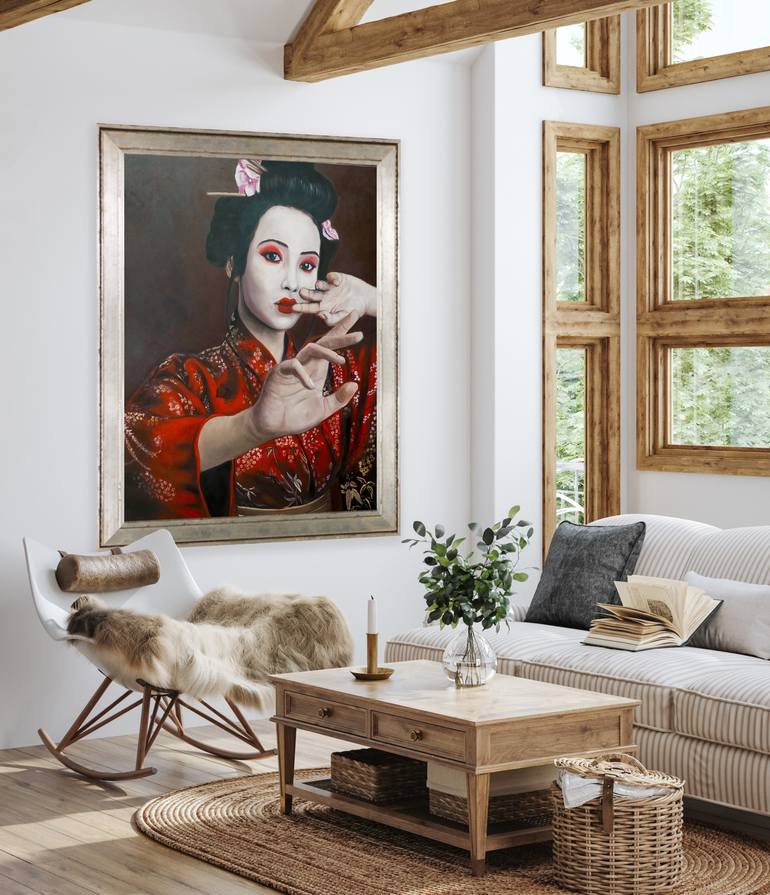 Original Art Nouveau Women Painting by Kinga Sokol