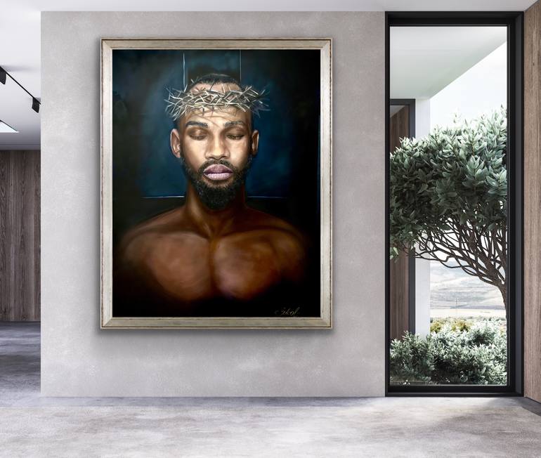 Original Baroque Men Painting by Kinga Sokol