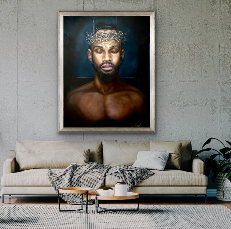 Original Baroque Men Painting by Kinga Sokol